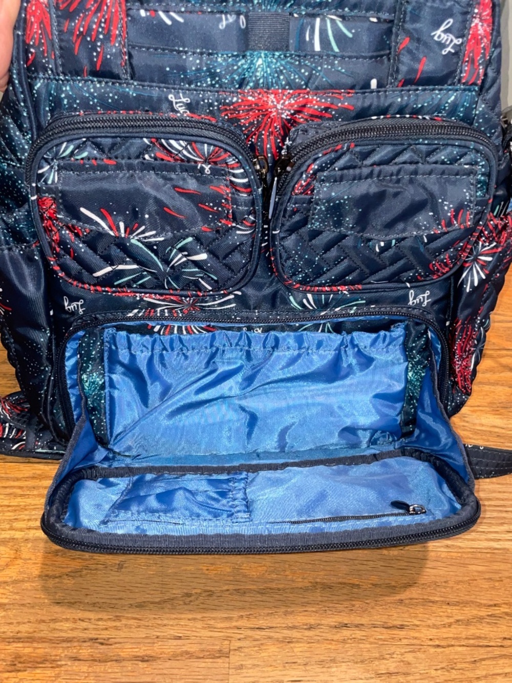 Lug Mini Puddle Jumper Firework Navy Tote - Picture 7 of 12